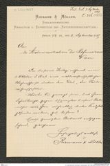 k.k. naturhistorisches Hofmuseum, Intendanzakten 1885-1896 (Hauer), Aktenzahl Z.356/1887, Seite 1